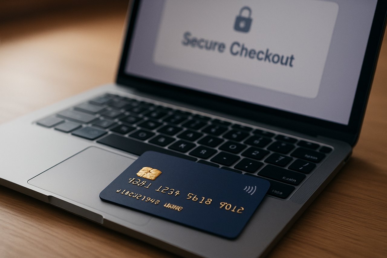 Card data being replaced by a token