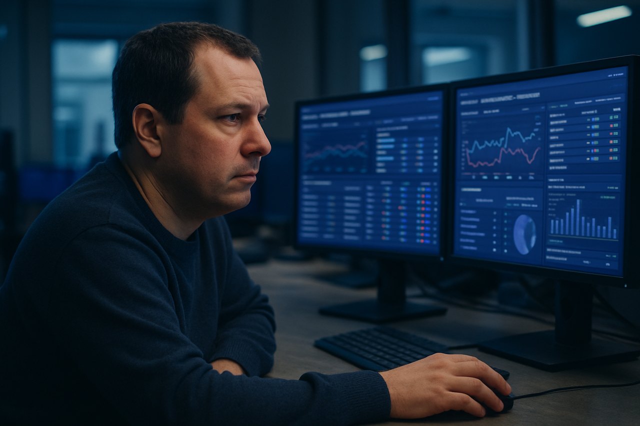 A dispute case being reviewed on screen