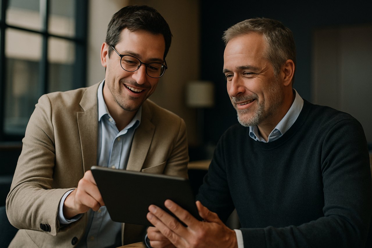 A payments portfolio review between colleagues